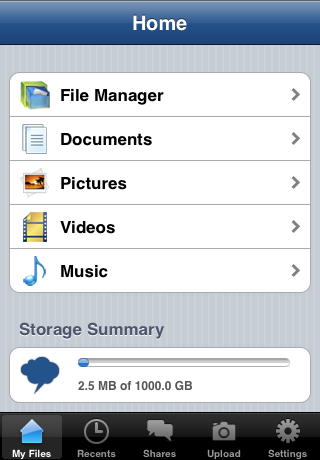 Cloud Storage free app screenshot 4