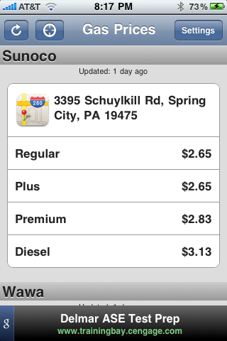 Local Gas Prices free app screenshot 1