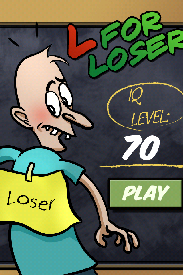 Free L for Loser iPhone Game