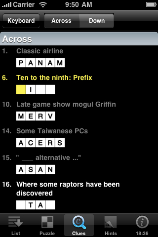 Crosswords