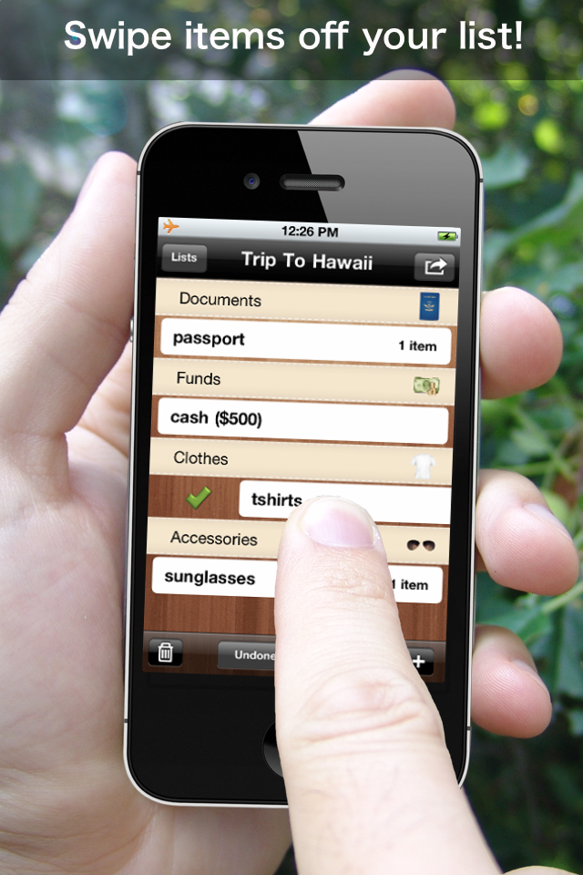 Packing List - Trip Planner and Travel Organizer