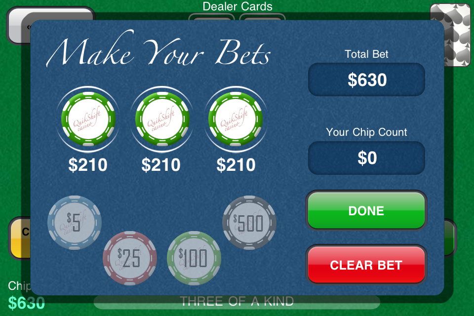 Let It Ride Poker free app screenshot 2