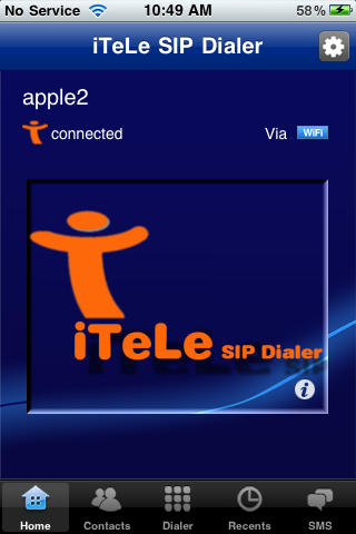 Image of iTeLe SIP Dialer for iPhone