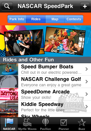 NASCAR SpeedPark Myrtle Beach free app screenshot 4