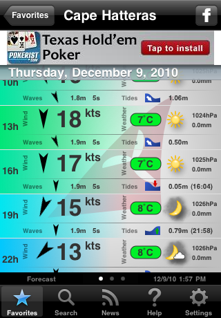 Windfinder free app screenshot 1