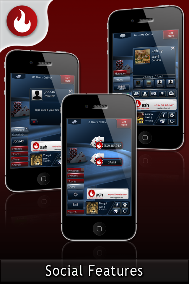 Live Texas Hold 'em Poker by A.S.H. free app screenshot 3