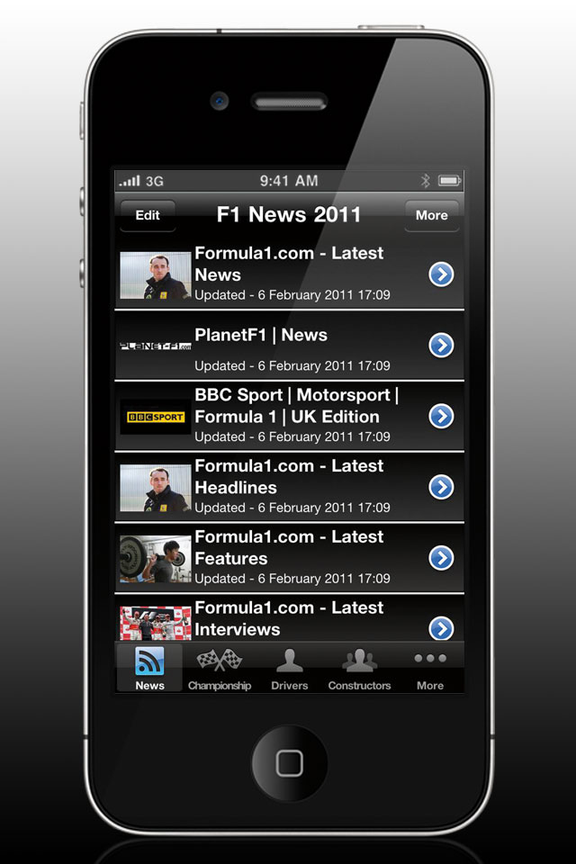 F1 News 2011 free app screenshot 2