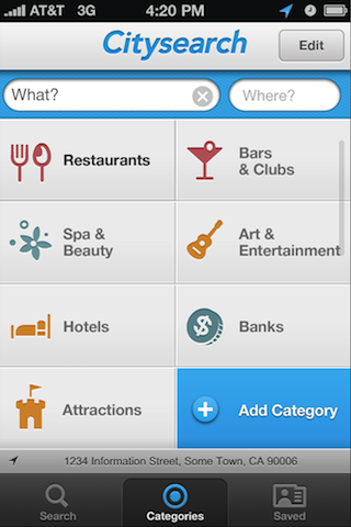 Citysearch free app screenshot 3