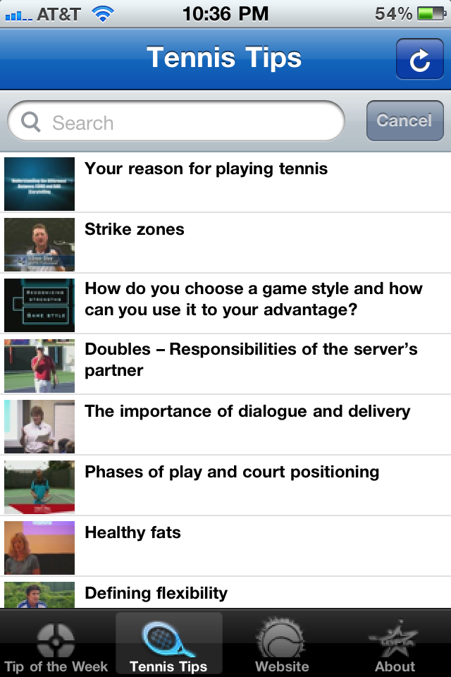 Tennis Tips for iPhone free app screenshot 3