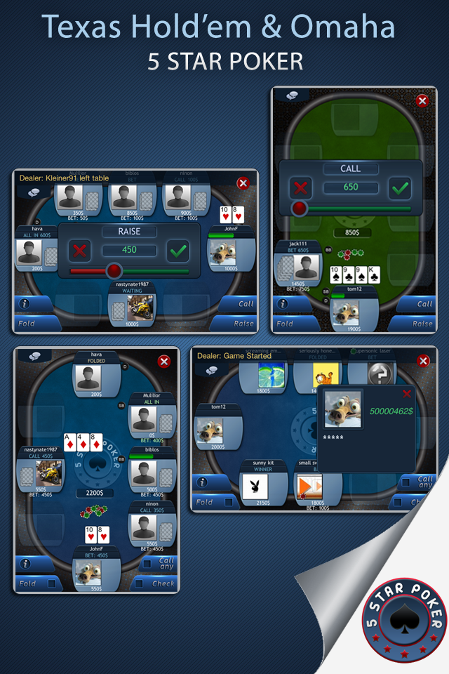 5 Star Poker free app screenshot 1