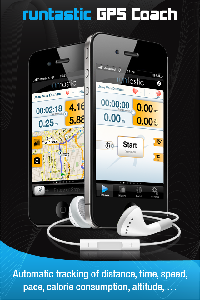 runtastic GPS Running, Jogging and Fitnesscoach free app screenshot 1