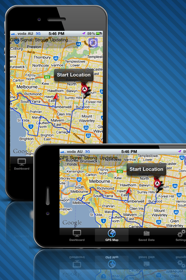 Location Tracking GPS Lite for iOS 4 free app screenshot 1
