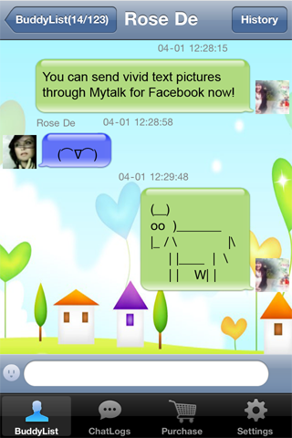 WeTalk for Facebook chat with push free app screenshot 3