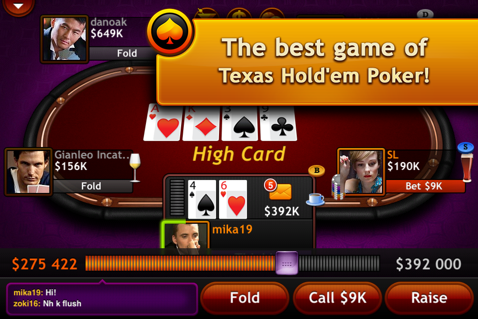 5 card poker app texas holdem
