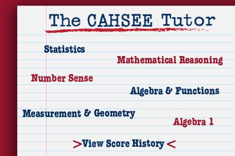 The CAHSEE Tutor - Mathematics (Lite) free app screenshot 2