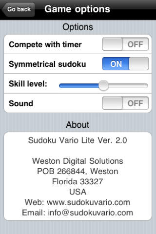 Sudoku Vario Lite screenshot 2
