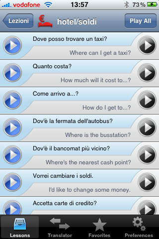 iSayHello Italian - English screenshot 2