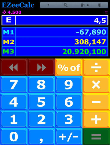 EZeeCalc XL – A Simple, Yet Powerful, Calculator for the rest of us! screenshot 3