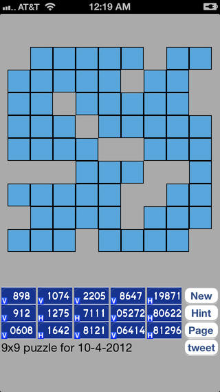 【免費遊戲App】Number Fill Daily Crossword Fill-in Puzzle 2012-APP點子