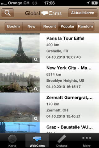 Global Cams screenshot 2