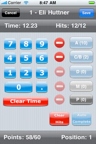 Captura de pantalla del iPhone 3