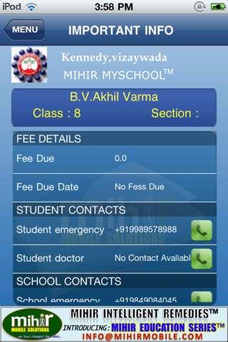 Mihir MySchool™ screenshot 4