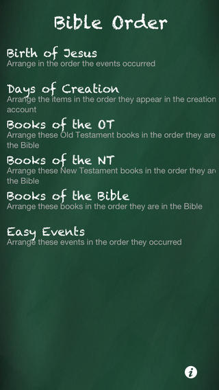 Bible Order
