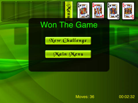 FreeCell for iPad (Better one) screenshot 3
