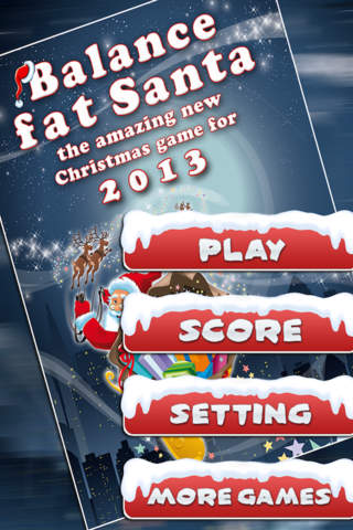 Balance Fat Santa- the amazing new fun kids tower Christmas game for 2013 screenshot 2