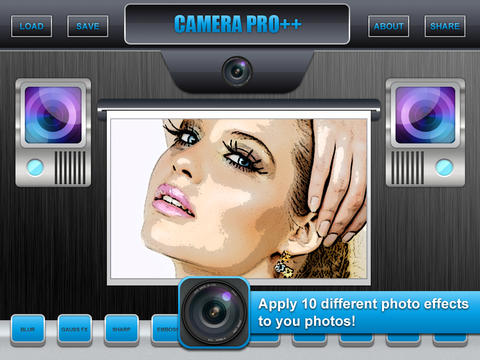 Camera PRO ++ for iPad 2 screenshot 2