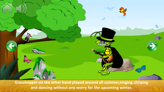 【免費書籍App】AnG : Ant and the Grasshopper - An Interactive Audio Story Book-APP點子