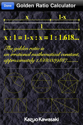 Golden Ratio Calculator screenshot 2