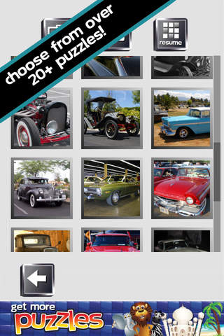 Classic Cars Puzzle - Streets and Town Backgrounds screenshot 2
