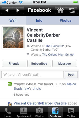 CelebrityBarber VC screenshot 3