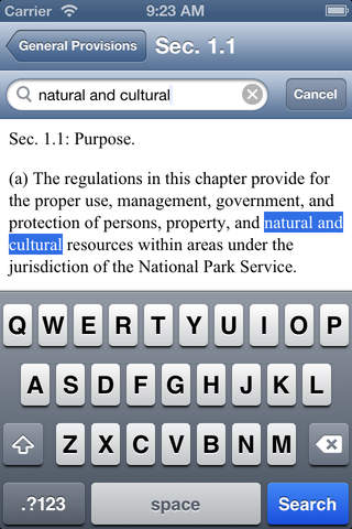 C.F.R. Title 36: Parks, Forests, and Public Property screenshot 3