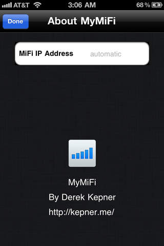 MyMiFi - monitor your MiFi signal and battery screenshot 2
