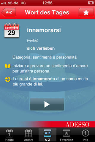 ADESSO - la parola del giorno - Das Wort des Tages zum Italienisch lernen screenshot 2