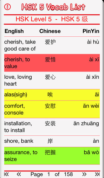 HSK Level 5 Vocab List - Study for Chinese exams with PinyinTutor.com
