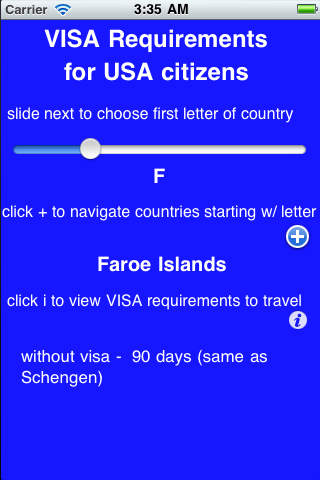 VISA Requirements for USA citizens