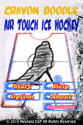 Air Touch Crayon Doodle Ice Hockey