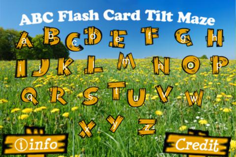ABC FLASH CARDS MAZE TILT screenshot 2