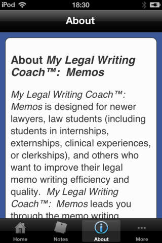 My Legal Writing Coach:  Memos screenshot 4