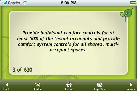 【免費教育App】EcoFlash ID+C: Flashcards for LEED AP Interior Design & Construction Exam-APP點子