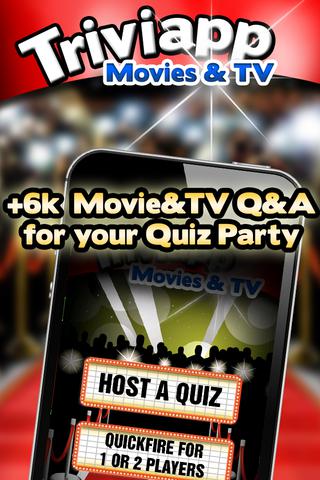 Triviapp Quiz Party * Movies TV