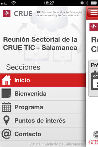 Jornadas Sectorial de la CRUE TIC - Salamanca screenshot 2