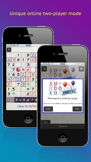 Sudoku Party multiplayer solo puzzles