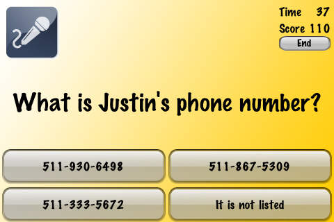 Justin Bieber Challenge screenshot 2