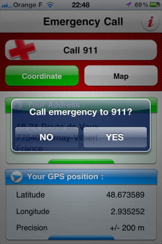 Emergency Call + MAP screenshot 3
