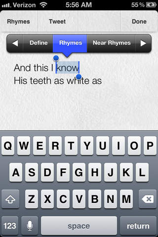 Verses notebook + rhyming dictionary | rhymebook | book of rhymes screenshot 3