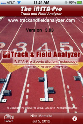 iNSTA-PRO Track & Field Analyzer screenshot 2